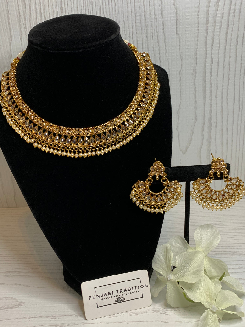 Arshia Gold Plated Polki Set