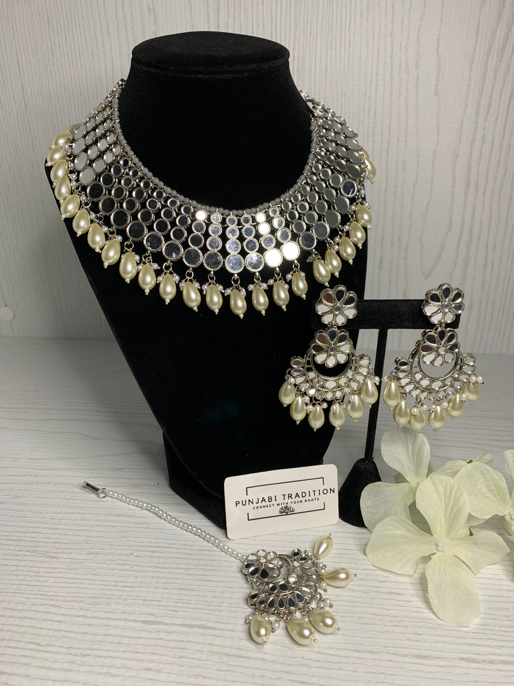 Jasmira Mirror Necklace