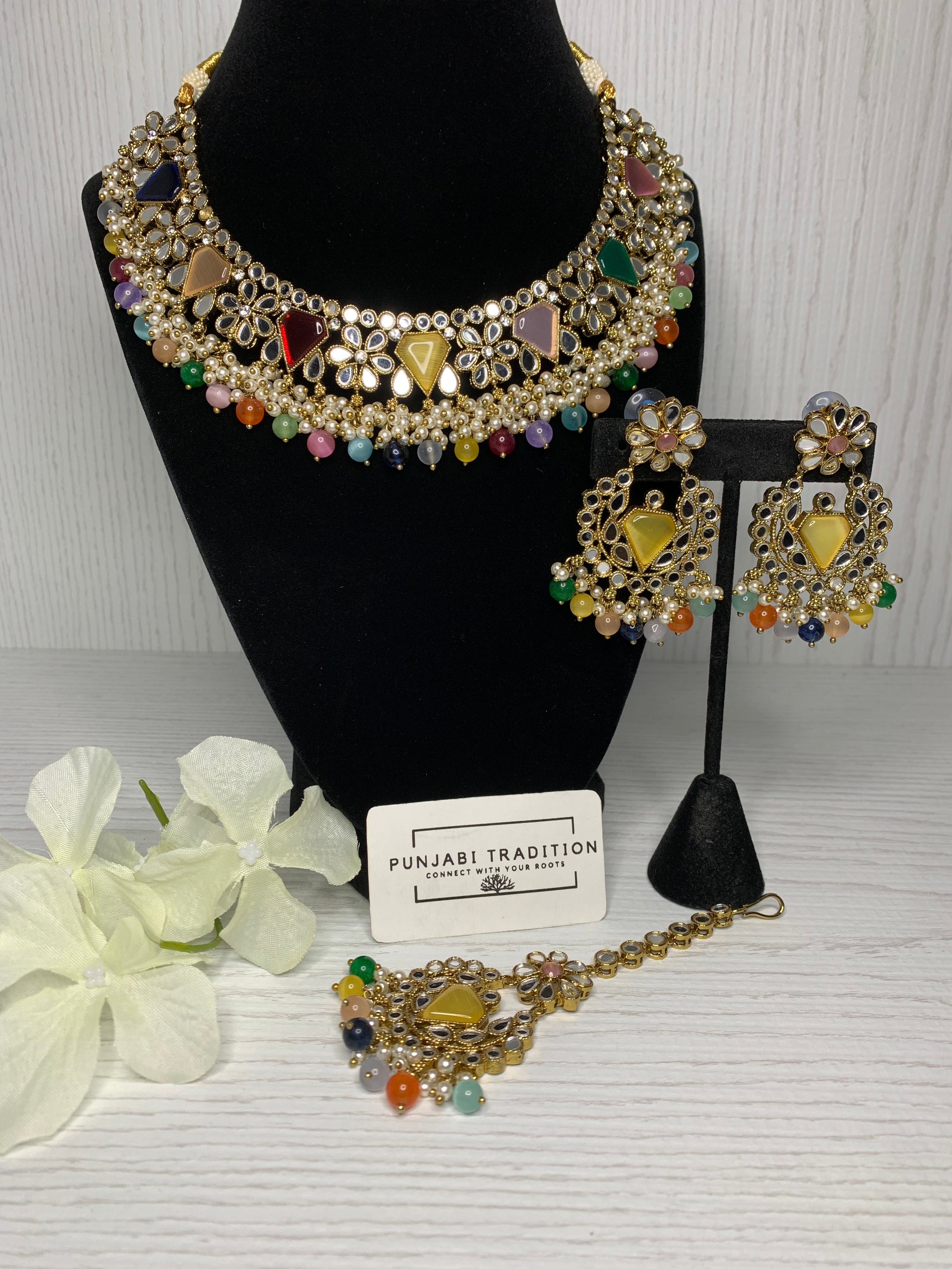 Rahmi Diamond Mirror Stone Set