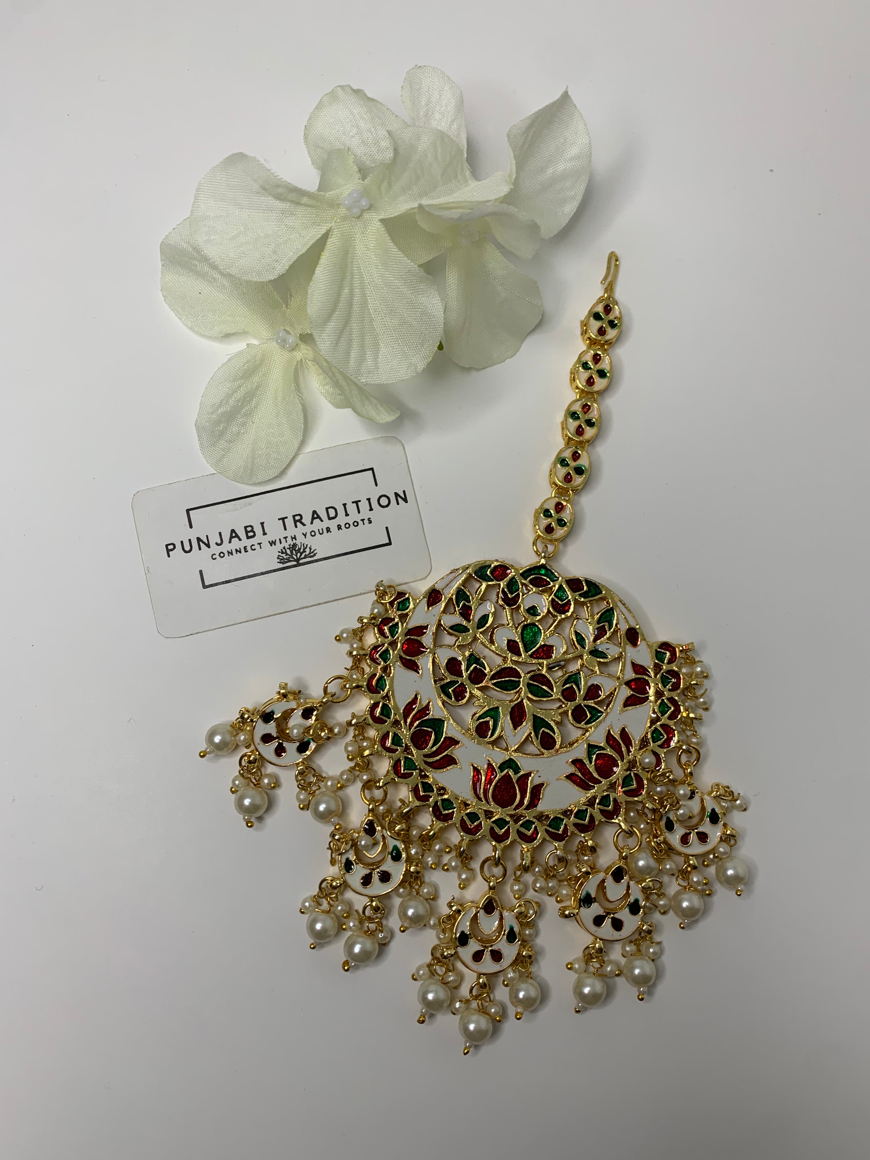 Oversize Tika Meenakari work