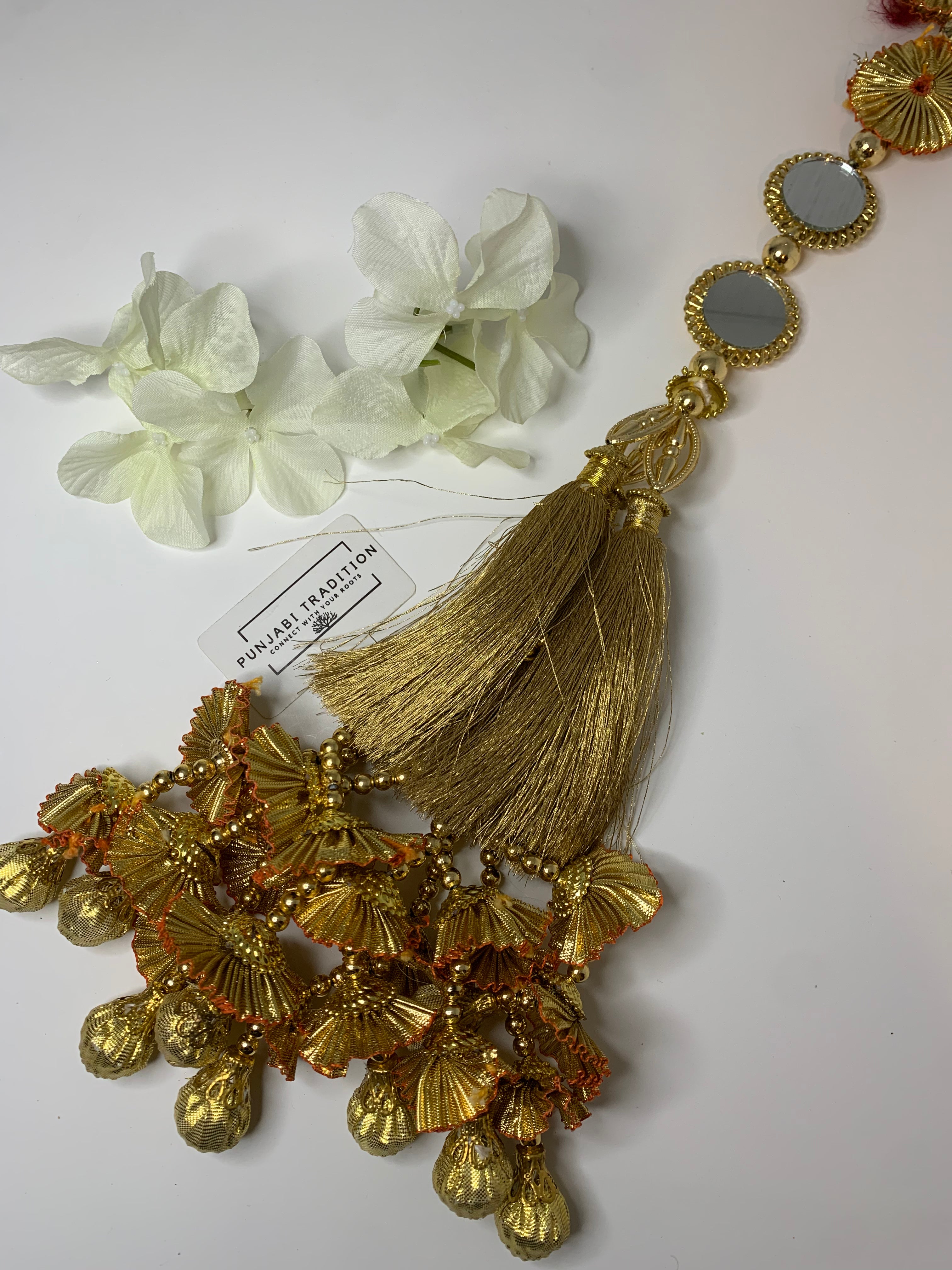 Prandhi - Gold small mirror