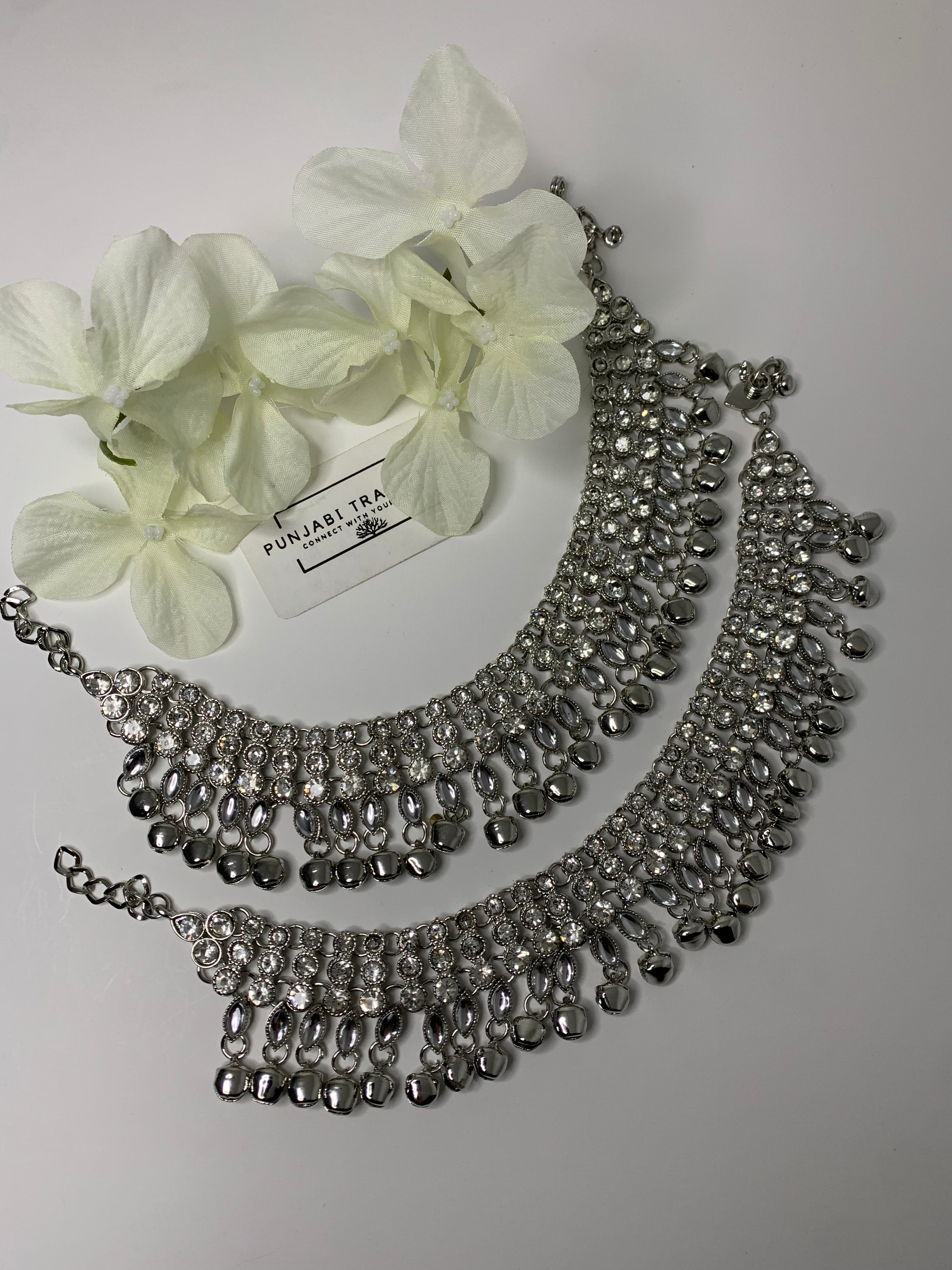 Bavleen - Silver Heavy Anklet