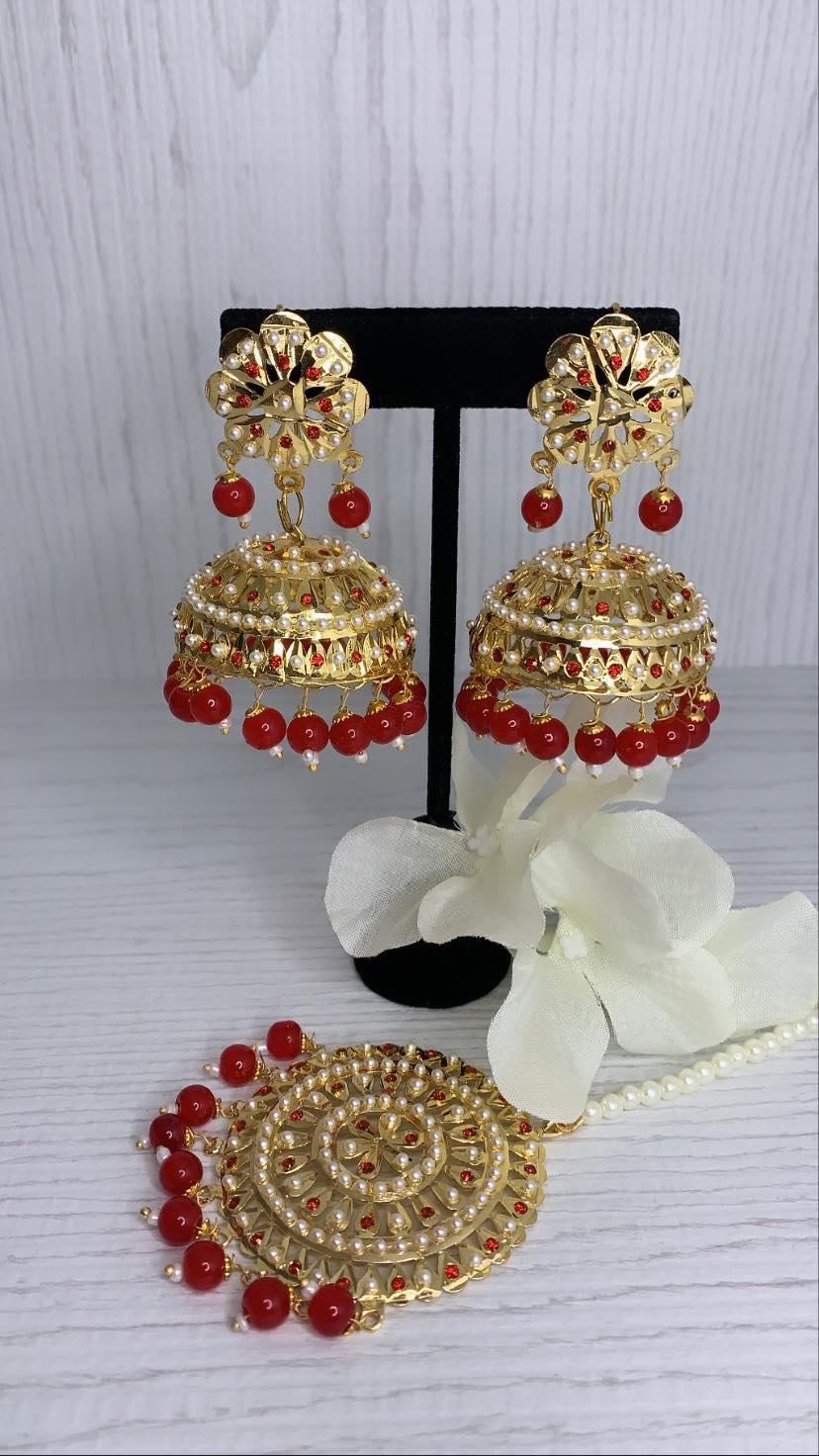 Hoor Jhumka Set