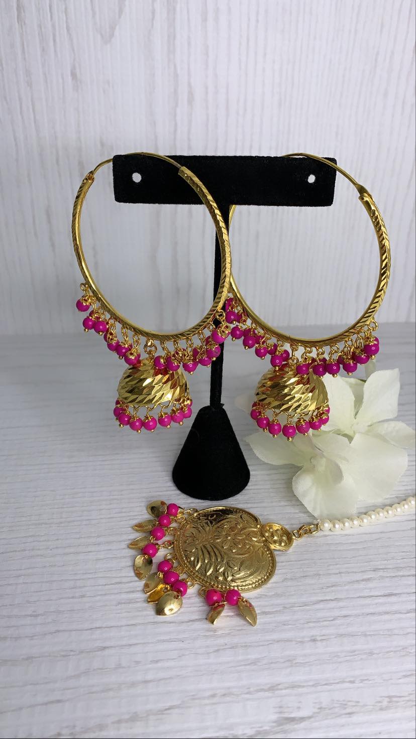 Pink Jhumke