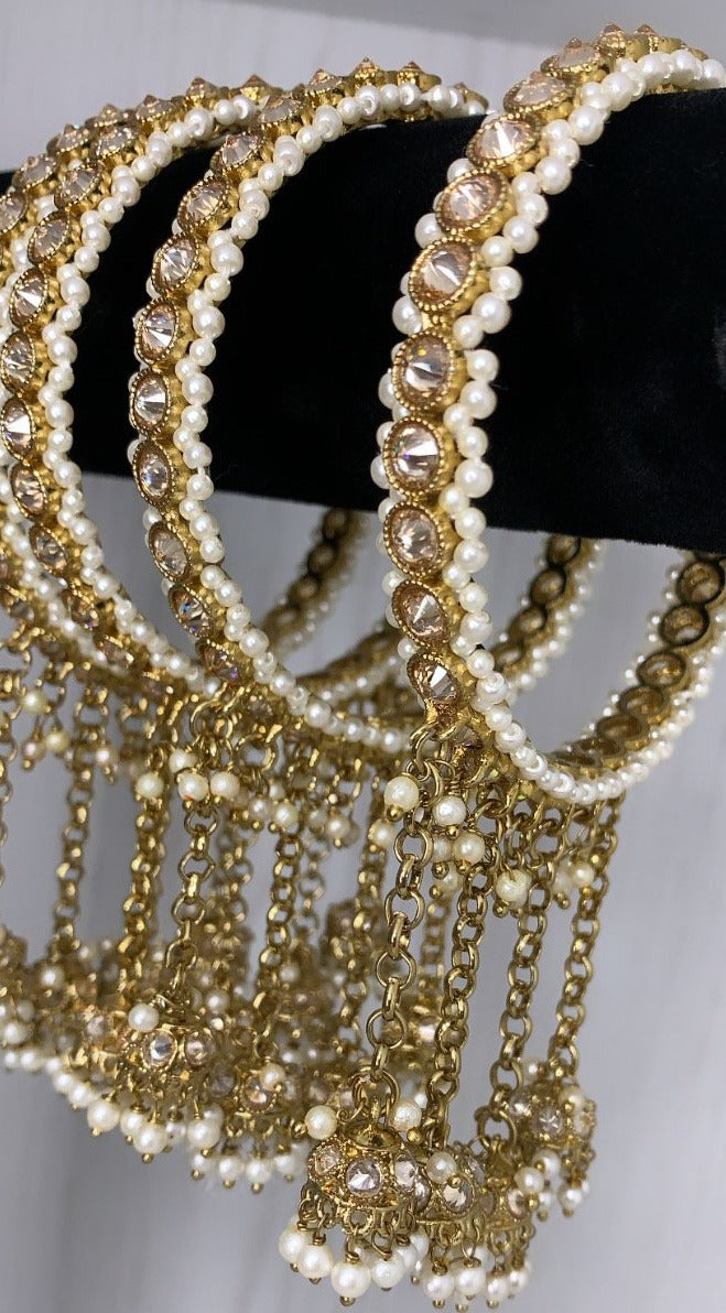 Polki Jhumki bangles - Punjabi Traditions