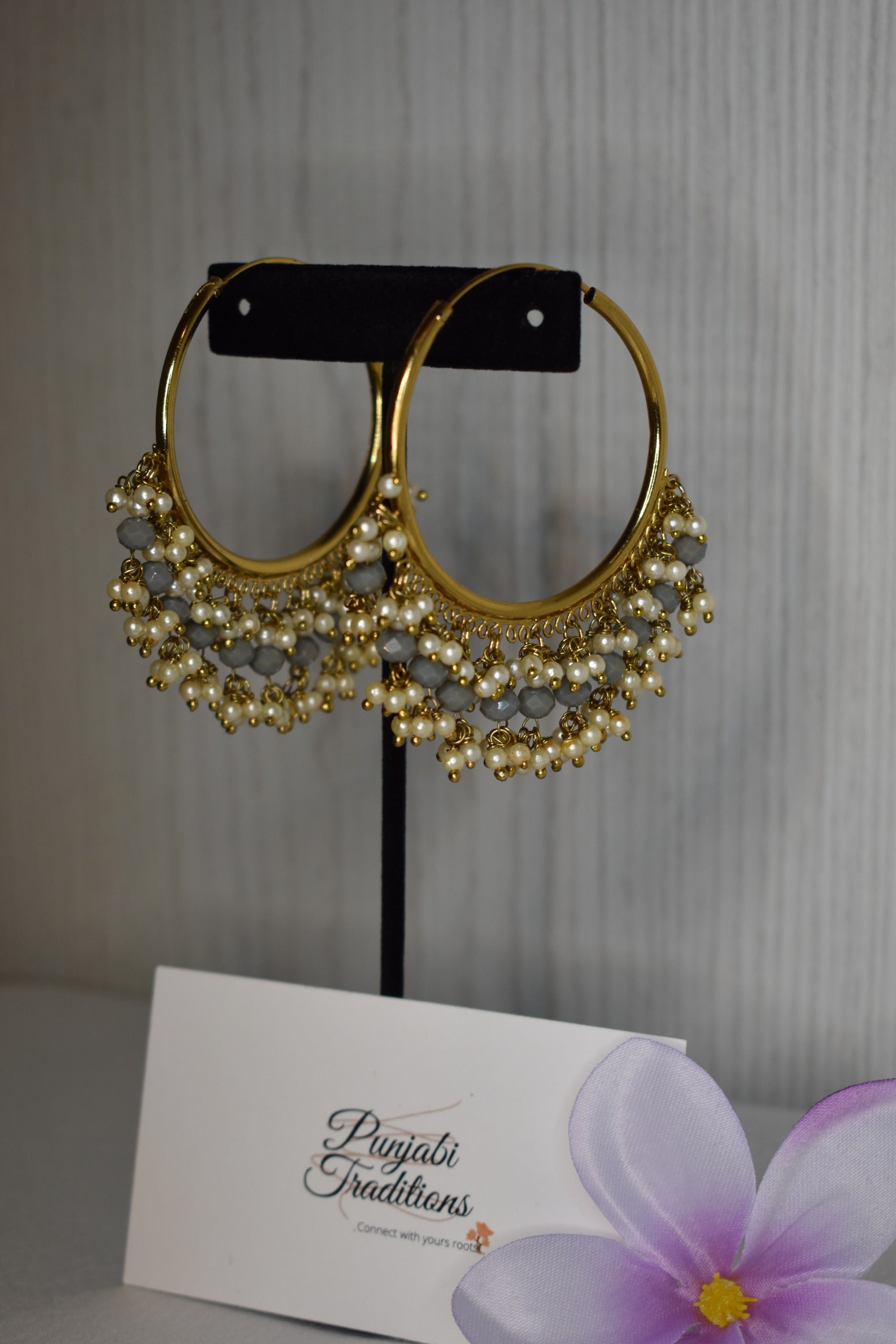 Mahnoor Hoop Earrings - Punjabi Traditions
