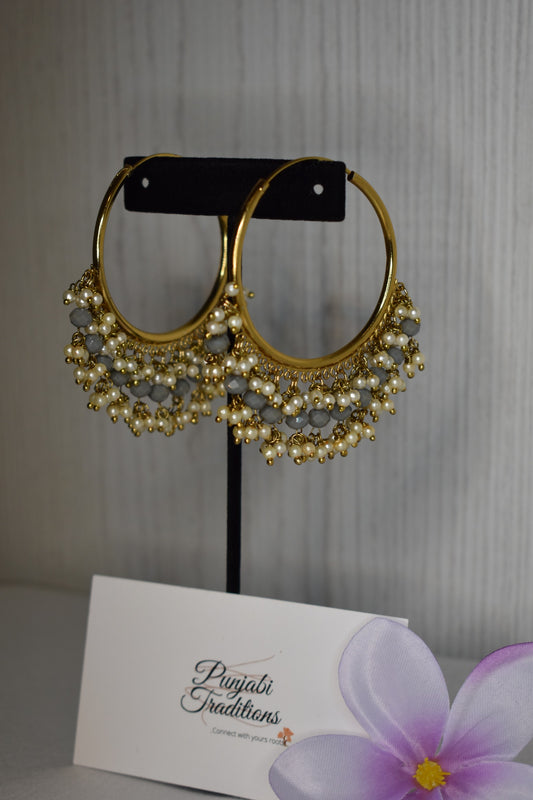 Mahnoor Hoop Earrings - Punjabi Traditions