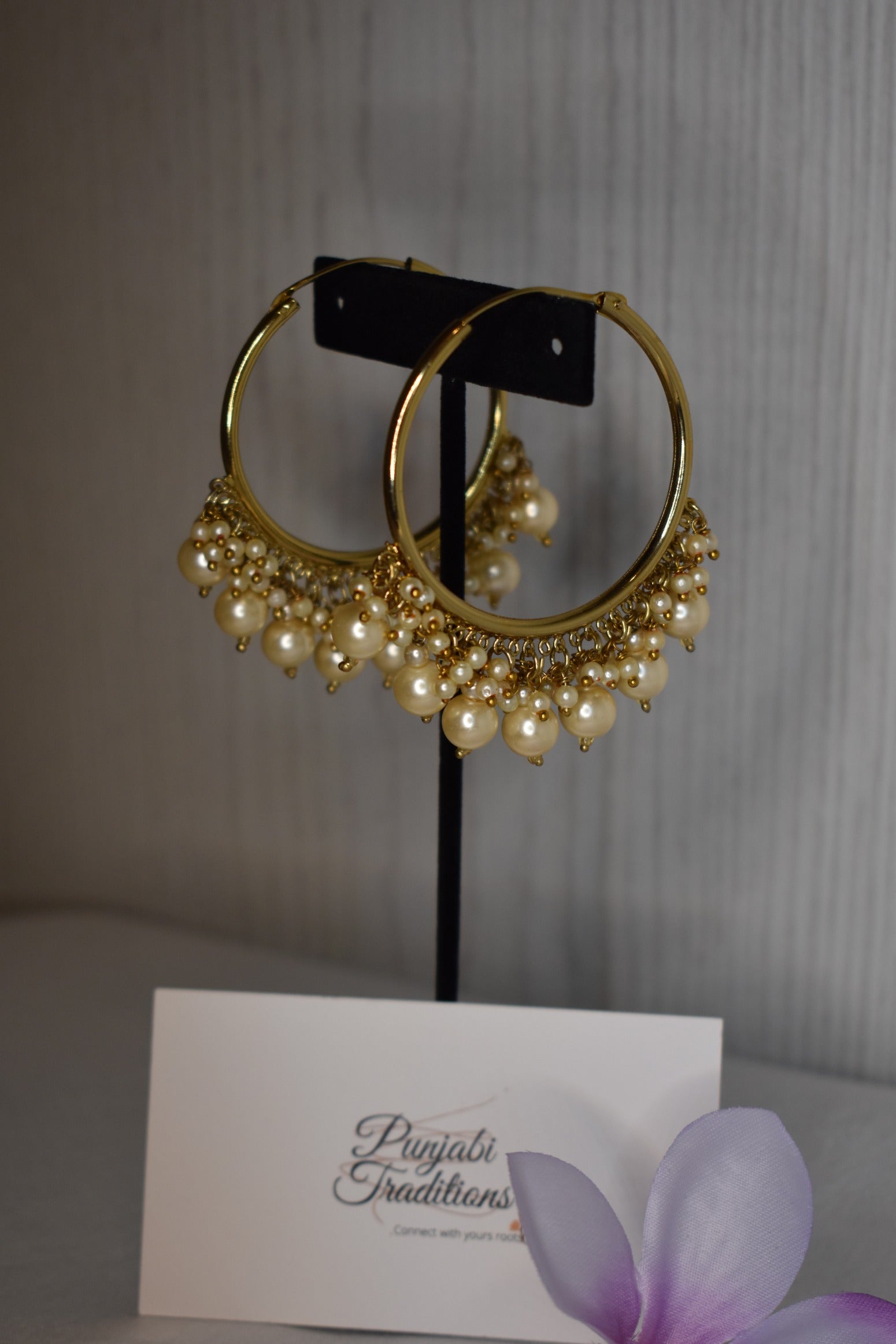 Mahnoor Hoop Earrings - Punjabi Traditions