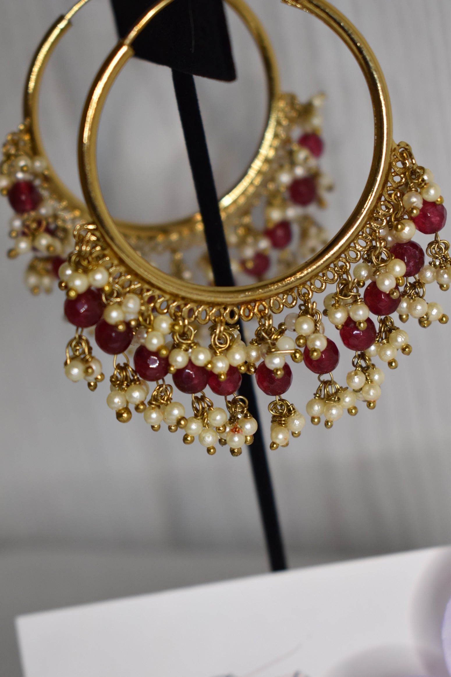 Mahnoor Hoop Earrings - Punjabi Traditions