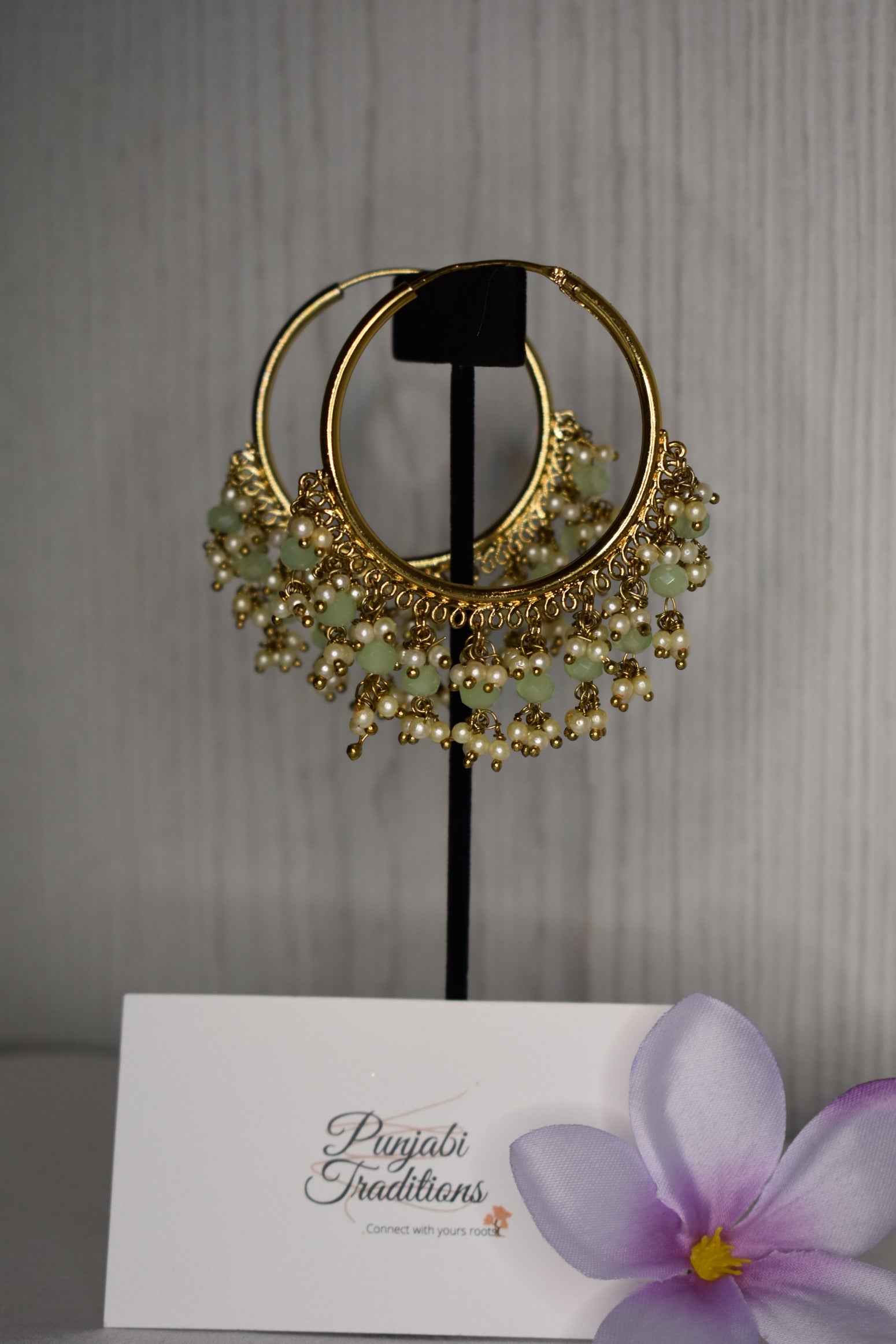 Mahnoor Hoop Earrings - Punjabi Traditions