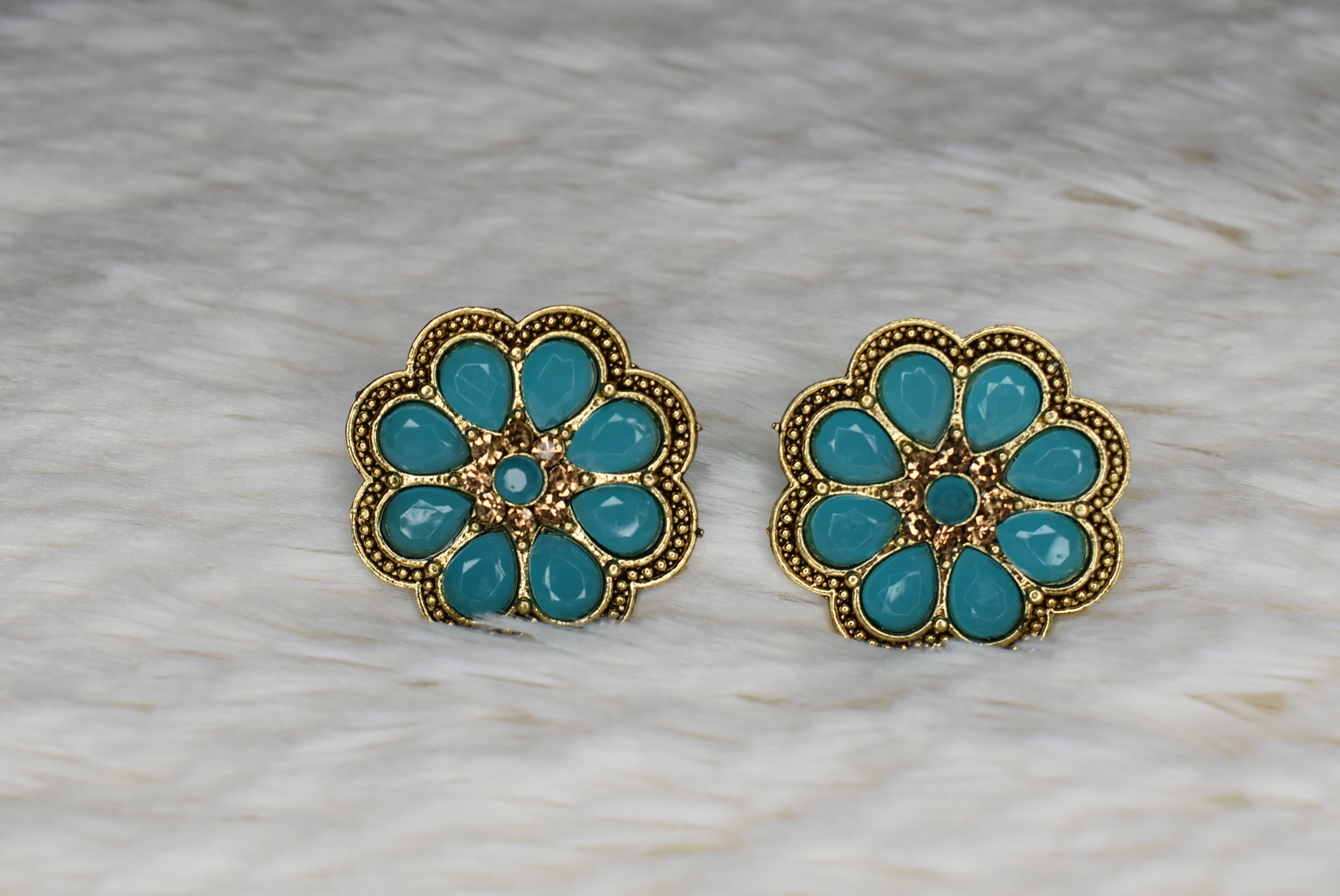 Flower Earring Studs - Punjabi Traditions